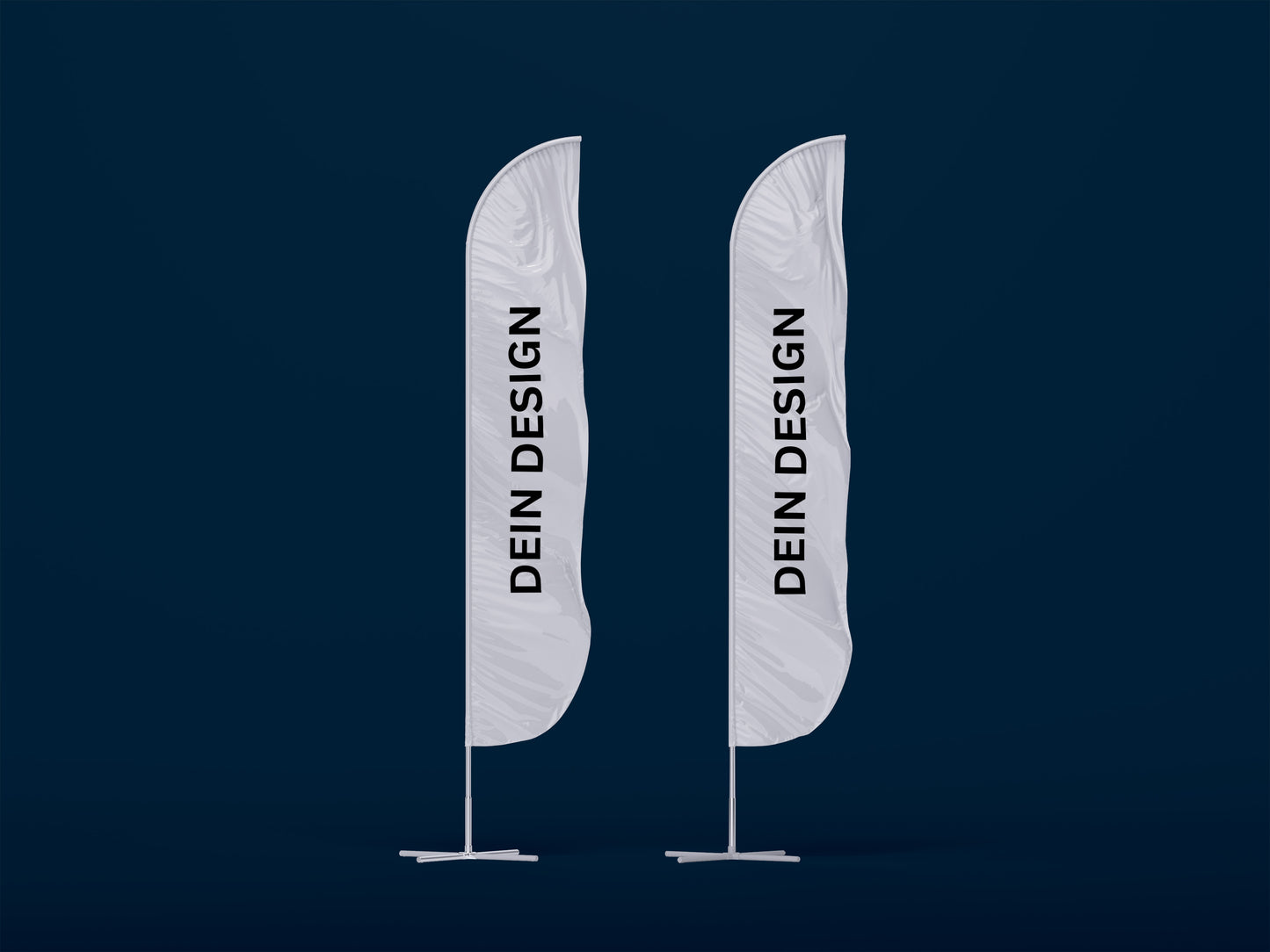 Beachflag beidseitig Bedruckt